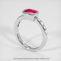 1.70 Ct. Pinkish Red Ruby Ring, 10K White Gold 2