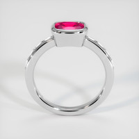 1.70 Ct. Pinkish Red Ruby Ring, 10K White Gold 3