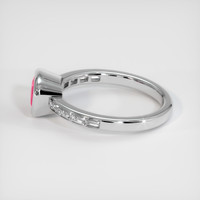 1.70 Ct. Pinkish Red Ruby Ring, 10K White Gold 4