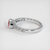 1.10 Ct. Ruby Ring, 10K White Gold 4