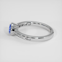 1.21 Ct. Blue Sapphire Ring, 14K White Gold 4