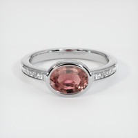 1.18 Ct. Sapphire Ring, 14K White Gold 1