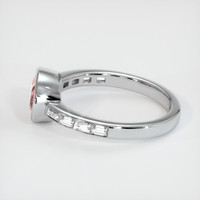 1.18 Ct. Sapphire Ring, 14K White Gold 4