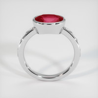 3.17 Ct. Ruby Ring, 14K White Gold 3