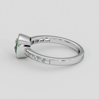 1.40 Ct. Green Sapphire Ring, 14K White Gold 4