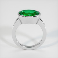 4.18 Ct. Emerald Ring, 18K White Gold 3