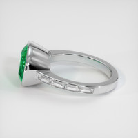 4.18 Ct. Emerald Ring, 18K White Gold 4