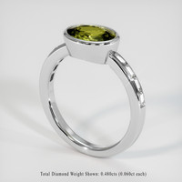 1.73 Ct. Gemstone Ring, 18K White Gold 2