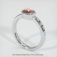 1.20 Ct. Sapphire Ring, 18K White Gold 2