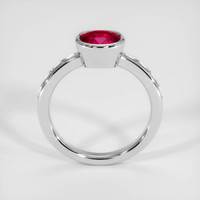 2.02 Ct. Ruby Ring, 18K White Gold 3