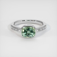 2.78 Ct. Sapphire Ring, 18K White Gold 1