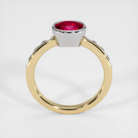 2.02 Ct. Ruby Ring, 14K White & Yellow 3