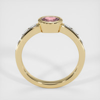 0.44 Ct. Pink Sapphire Ring, 14K Yellow Gold 3