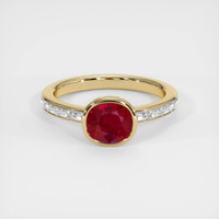 2.02 Ct. Ruby Ring, 14K Yellow Gold 1