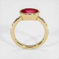 3.17 Ct. Ruby Ring, 14K Yellow Gold 3