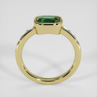 2.02 Ct. Bluish Green Sapphire Ring, 14K Yellow Gold 3