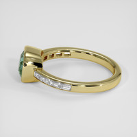 2.02 Ct. Bluish Green Sapphire Ring, 14K Yellow Gold 4