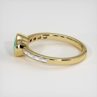 0.96 Ct. Emerald Ring, 18K Yellow Gold 4