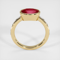 3.17 Ct. Ruby Ring, 18K Yellow Gold 3