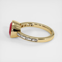 3.17 Ct. Ruby Ring, 18K Yellow Gold 4
