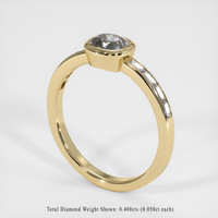 1.05 Ct. Sapphire Ring, 18K Yellow Gold 2