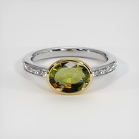 1.73 Ct. Gemstone Ring, 14K Yellow & White 1