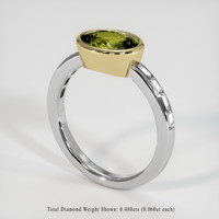 1.73 Ct. Gemstone Ring, 14K Yellow & White 2