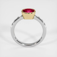 2.02 Ct. Ruby Ring, 14K Yellow & White 3