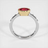 1.10 Ct. Ruby Ring, 14K Yellow & White 3