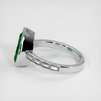 2.57 Ct. Emerald Ring, Platinum 950 4