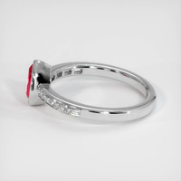 0.76 Ct. Ruby Ring, Platinum 950 4