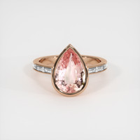 4.17 Ct. Sapphire Ring, 14K Rose Gold 1