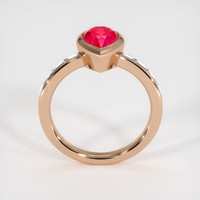 2.03 Ct. Ruby Ring, 14K Rose Gold 3