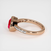 2.03 Ct. Ruby Ring, 14K Rose Gold 4