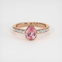 0.99 Ct. Sapphire Ring, 14K Rose Gold 1