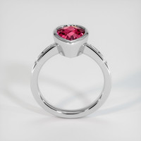 2.62 Ct. Reddish Pink Topaz Ring, 10K White Gold 3