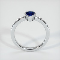 0.75 Ct. Sapphire Ring, 14K White Gold 3