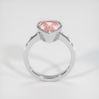 4.17 Ct. Padparadscha Sapphire Ring, 14K White Gold 3