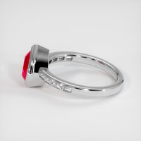 2.03 Ct. Ruby Ring, 14K White Gold 4