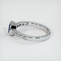 0.75 Ct. Sapphire Ring, 18K White Gold 4