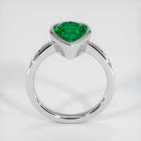 2.57 Ct. Emerald Ring, 18K White Gold 3