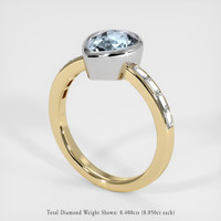 1.51 Ct. Gemstone Ring, 14K White & Yellow 2