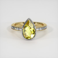 2.57 Ct. Gemstone Ring, 14K White & Yellow 1