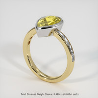 2.57 Ct. Gemstone Ring, 14K White & Yellow 2