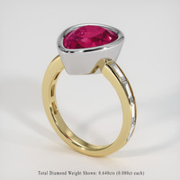 4.60 Ct. Gemstone Ring, 14K White & Yellow 2