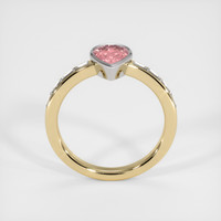 0.99 Ct. Padparadscha Sapphire Ring, 14K White & Yellow 3