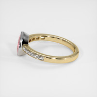 0.99 Ct. Padparadscha Sapphire Ring, 14K White & Yellow 4