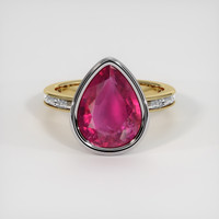 4.60 Ct. Gemstone Ring, 18K White & Yellow 1