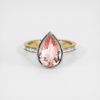 4.17 Ct. Sapphire Ring, 18K White & Yellow 1