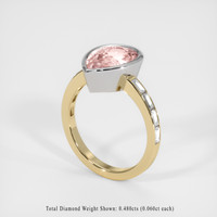 4.17 Ct. Sapphire Ring, 18K White & Yellow 2